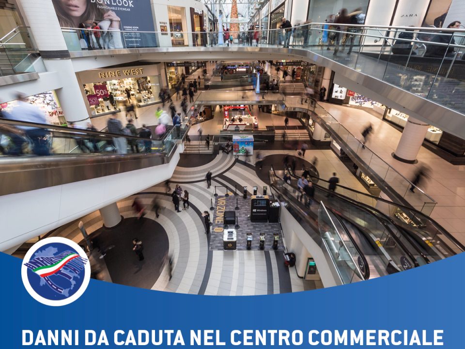 danni da caduta al centro commerciale