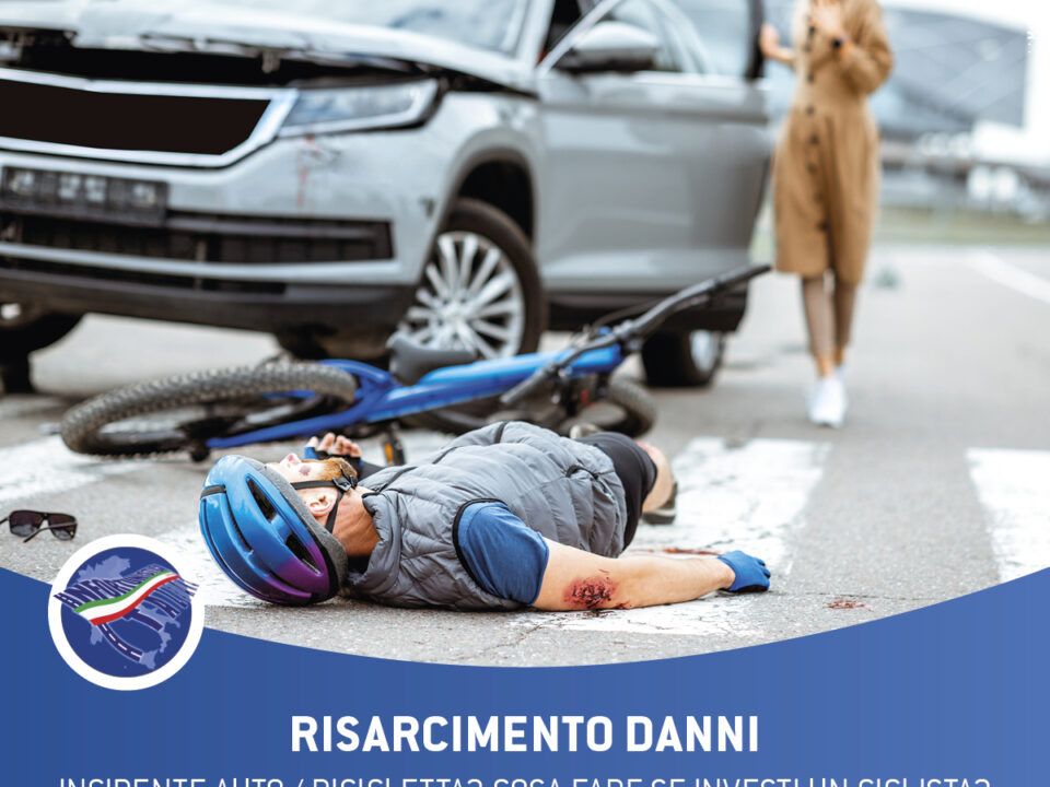 incidente auto bicicletta ciclista investito risarcimento danno