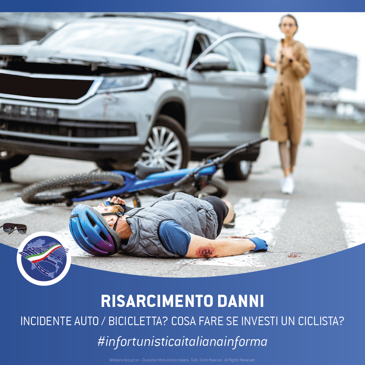 incidente auto bicicletta ciclista investito risarcimento danno