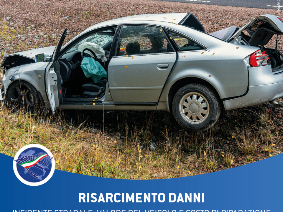 incidente stradale valore commerciale del veicolo e costo della riparazione