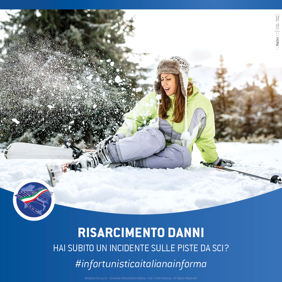 incidente sulle piste da sci