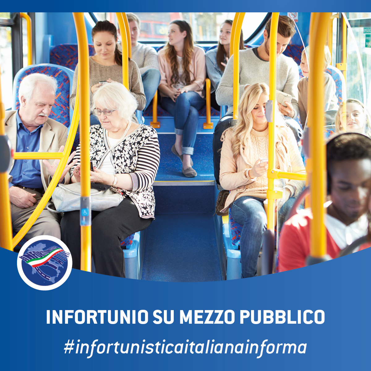 infortunio su mezzo pubblico