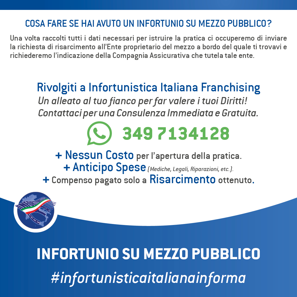 infortunio su mezzo pubblico