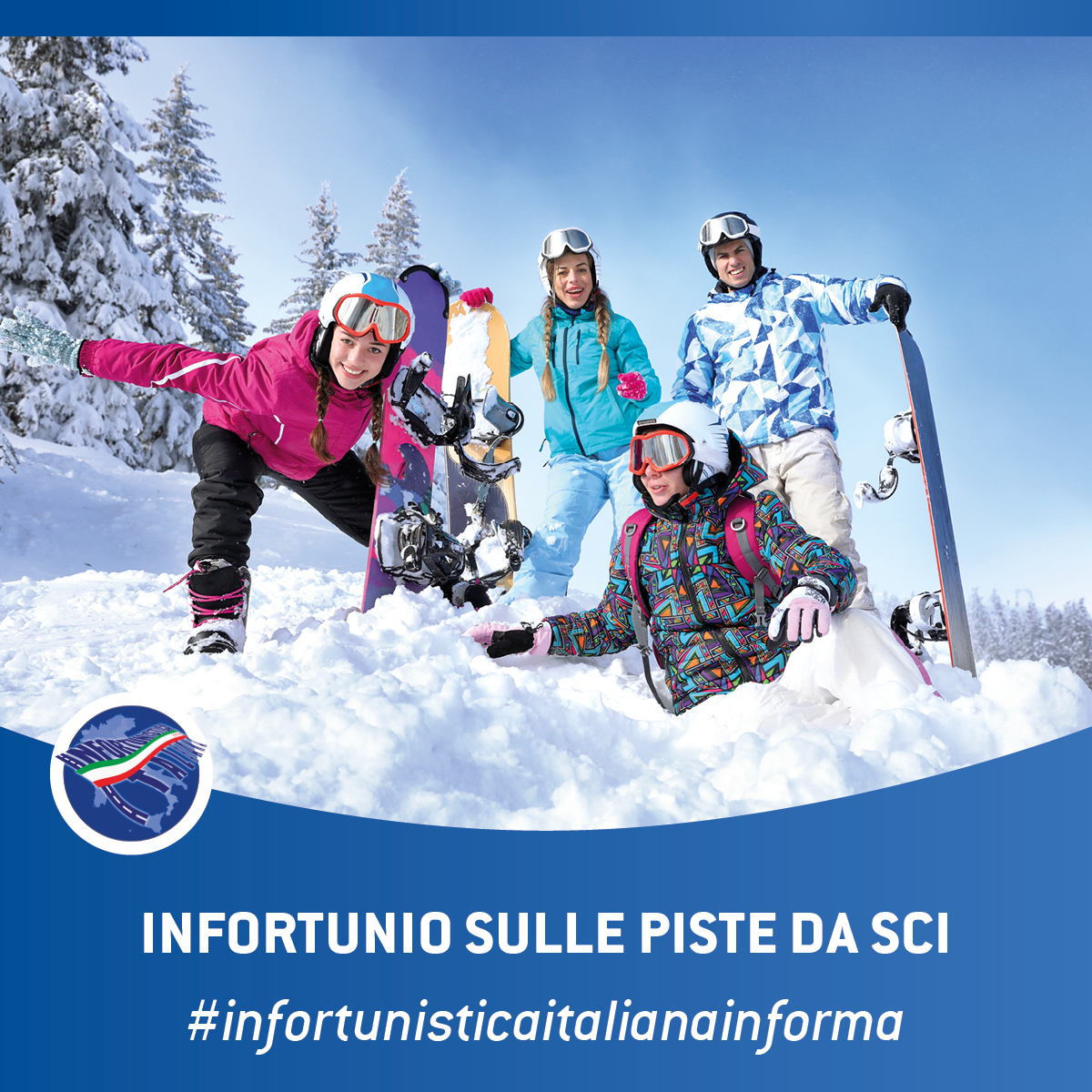 infortunio sulle piste da sci