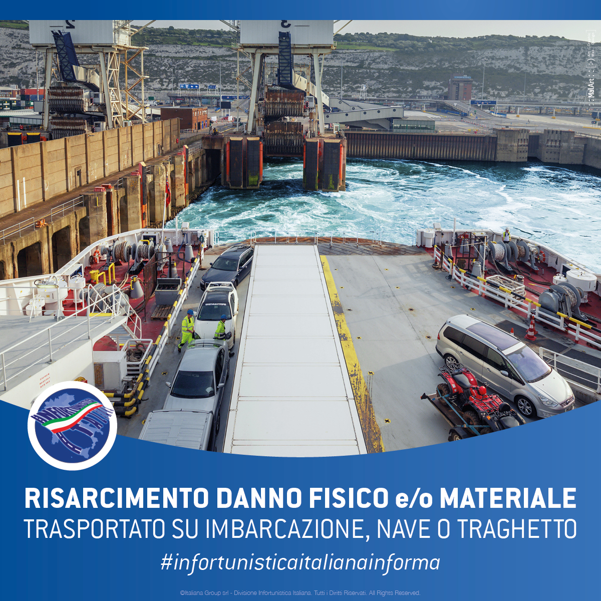 Risarcimento Danno fisico e/o Materiale subito su un'imbarcazione, nave o traghetto