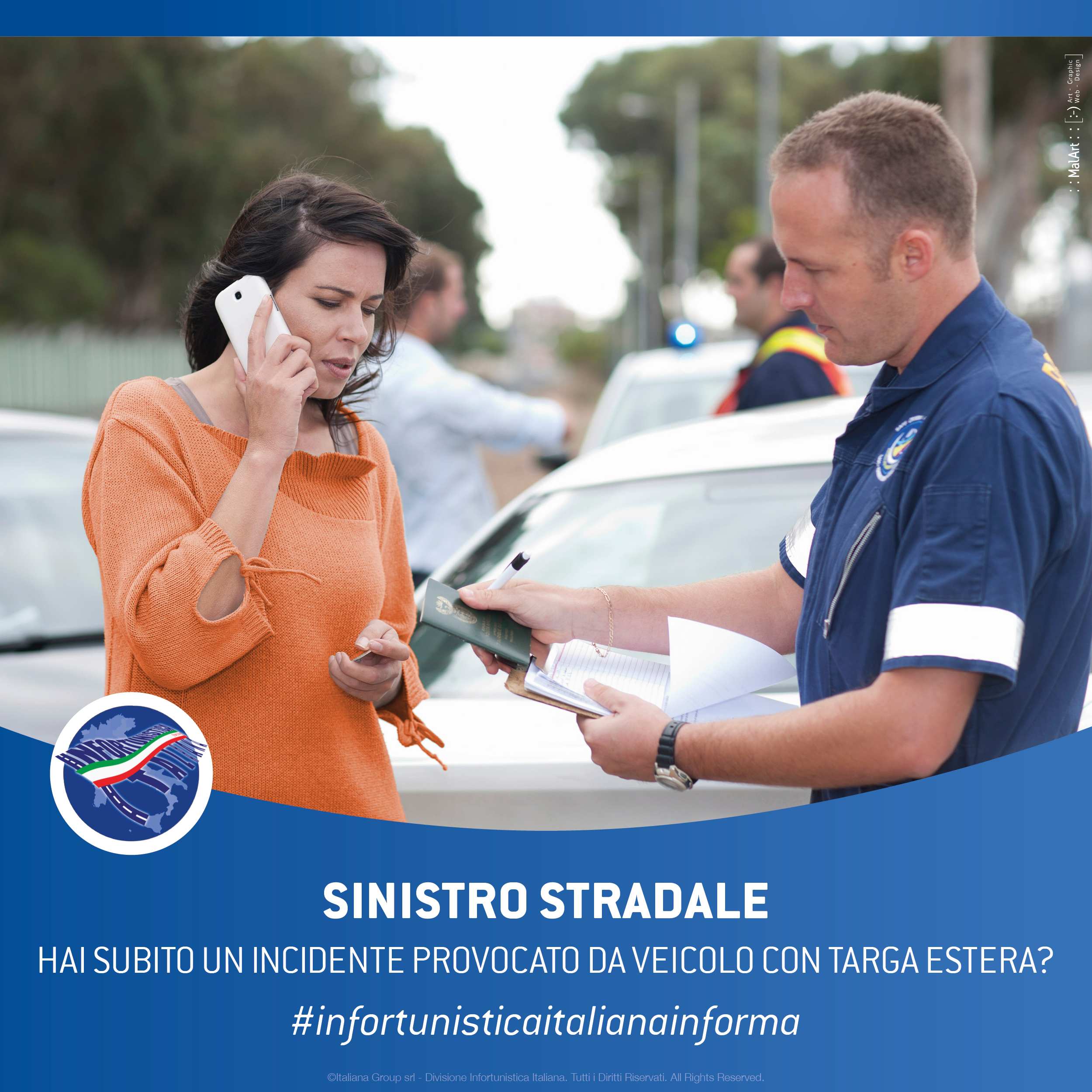 sinistro stradale provocato da veicolo con targa estera